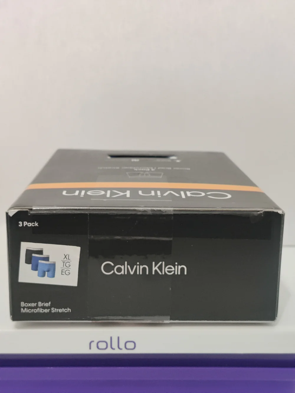 Calvin Klein Men’s Microfiber Stretch Boxer Briefs - Black & Blue (3 Pack)